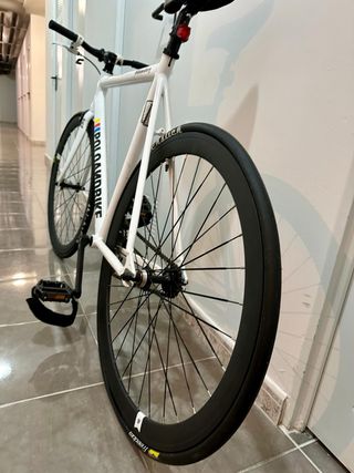 Bicicleta Fixie Poloandbike Williamsburg Blanca