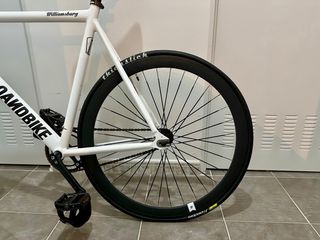 Bicicleta Fixie Poloandbike Williamsburg Blanca