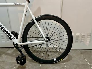 Bicicleta Fixie Poloandbike Williamsburg Blanca