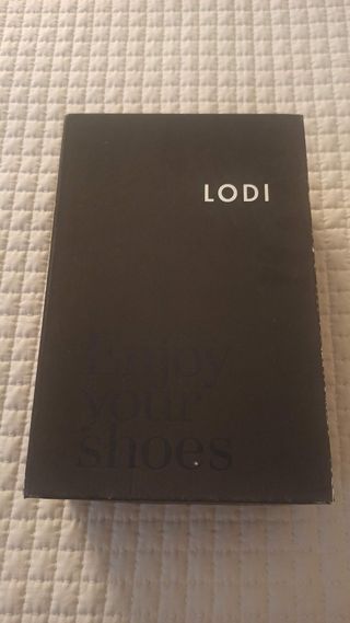 Zapatos tacón Lodi piel anaconda azul oscuro T37