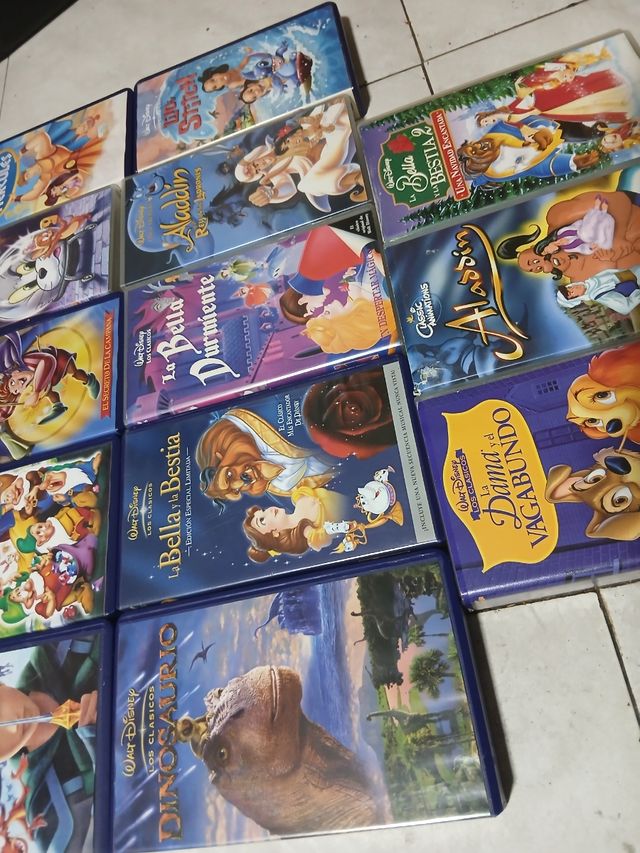 Lote de 13 Películas VHS Disney Infantiles