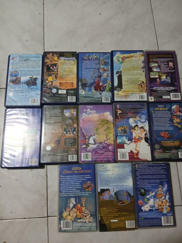 Lote de 13 Películas VHS Disney Infantiles