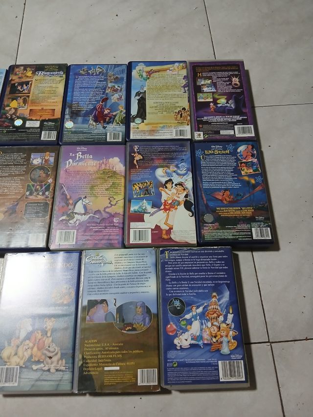 Lote de 13 Películas VHS Disney Infantiles