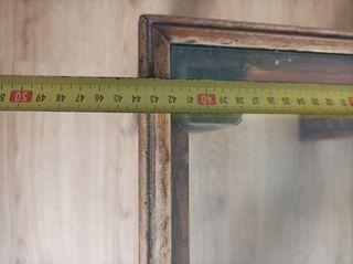 Mesa de centro de madera y cristal