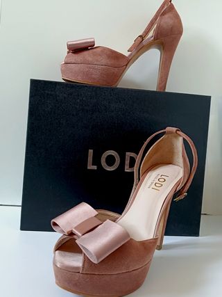 Sandalias LODI rosas con lazo