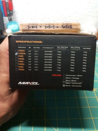 Carrete pesca Maxel Transformer