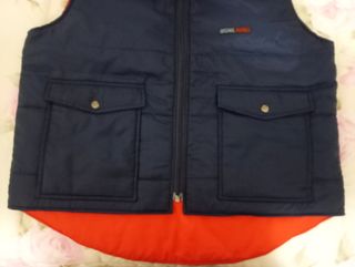 Gilet uomo reversibile M nero/rosso