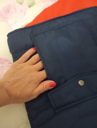 Gilet uomo reversibile M nero/rosso