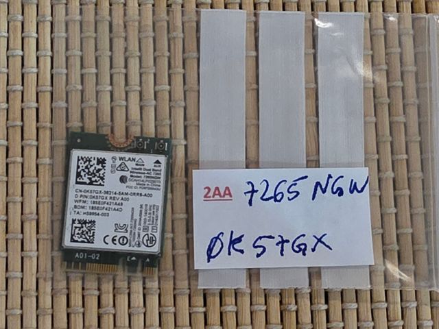 Placa WIFI Intel 7265NGW Dell Latitude E5250 E5550