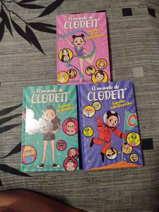 Lote 3 libros clodett