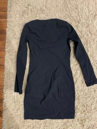 Vestido negro fiesta manga larga