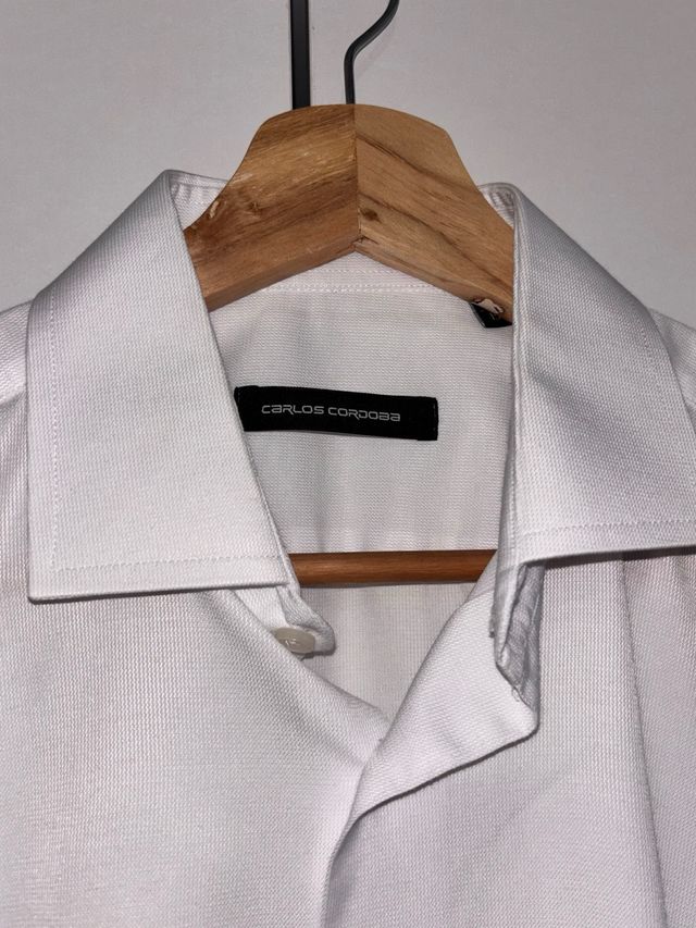 Camisa Carlos Córdoba Blanca Manga Larga