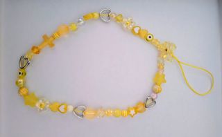 Colgante móvil abalorios naranja y plata