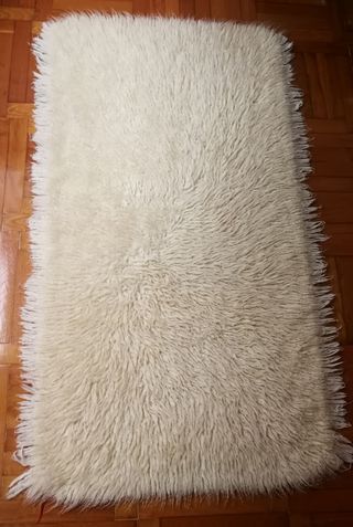 3 Alfombras de Lana Beige/Blanco 1.40x0.80
