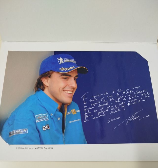 Tarjeta Conmemorativa Fernando Alonso - Michelin