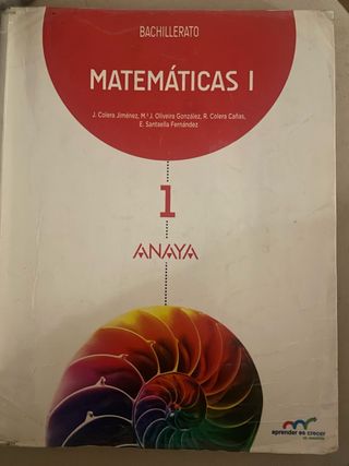 Matematicas I  bachillerato Anaya 