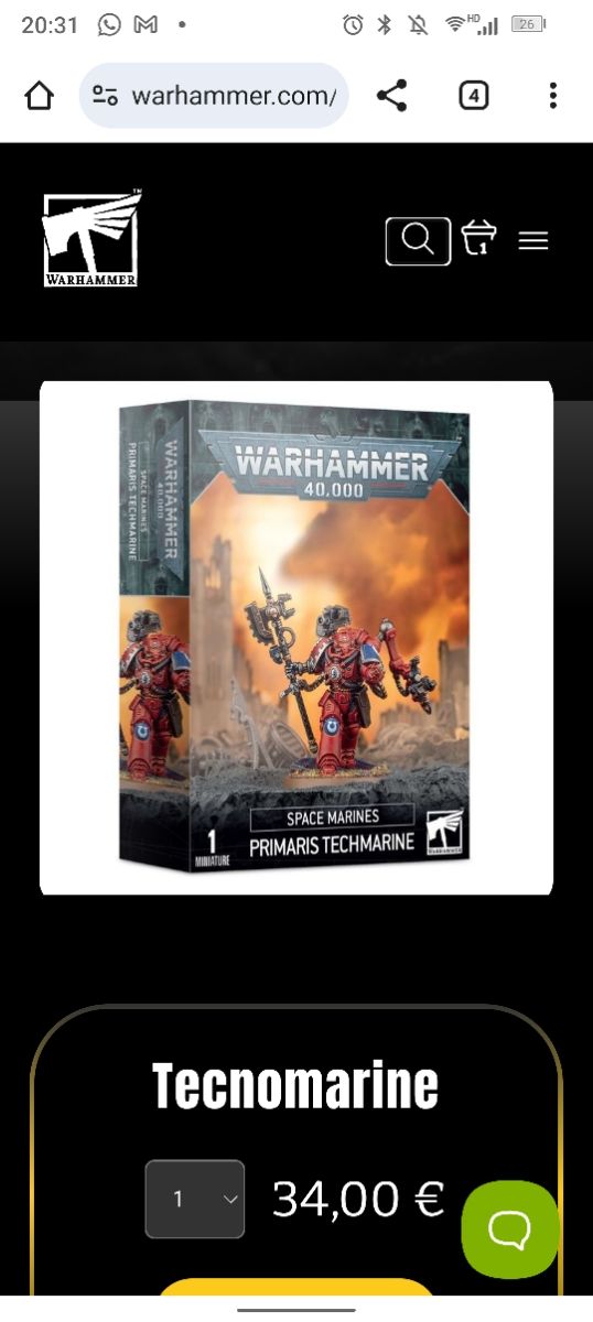 Warhammer 40,000 Primaris Techmarine