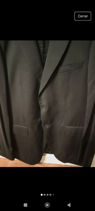 Americana traje caballero XXL negra