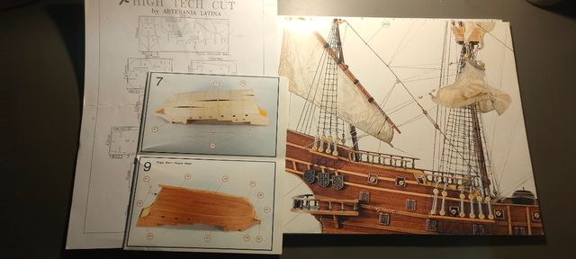 Piezas del kid Construcción Barco San Juan s XVI