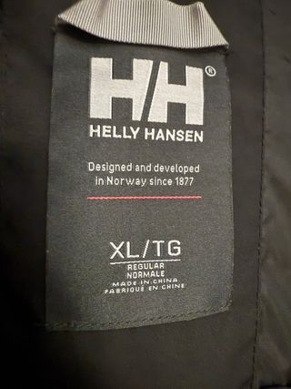 Cazadora Helly Hansen Negra Talla XL