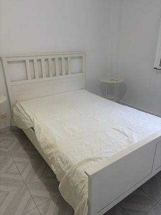 Cama Ikea Blanca Madera