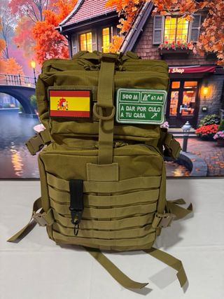 Mochila Táctica Militar 50L Nueva beige 