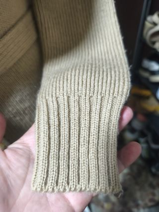 Cárdigan beige con cinturón(talla pequeño)