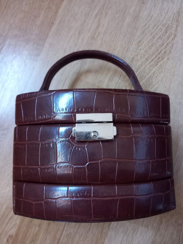 Joyero  cuero PU marrón