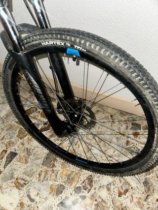 Bicicleta de montaña negra