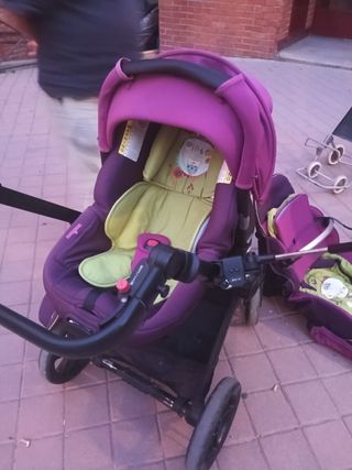 Carro completo: Silla, Maxicosi y Cuco con sombril