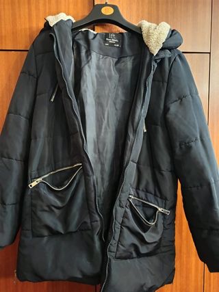Abrigo azul acolchado talla L