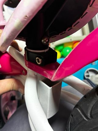 Bicicleta equilibrio infantil rosa/blanca