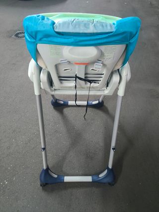 Trona Chicco bebé azul con estampado