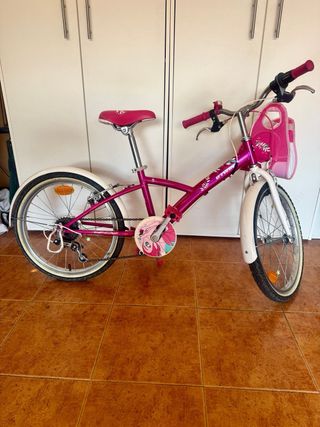 Bicicleta infantil rueda 20 rosa