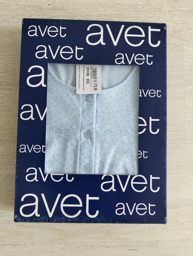 Camisón Avet manga larga celeste talla XL
