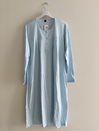 Camisón Avet manga larga celeste talla XL