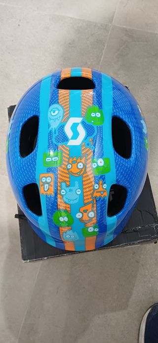 Casco Scott Niño Talla S Azul Monstruos