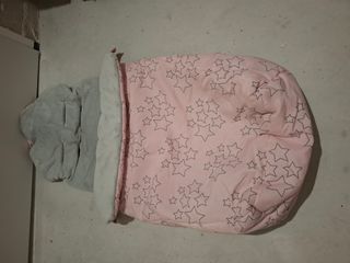 Saco para silleta rosa con estrellas