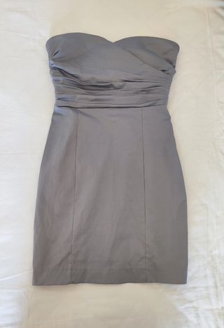 Vestido gris invitada boda