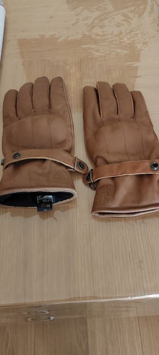 Guantes de Piel Marrones para Moto