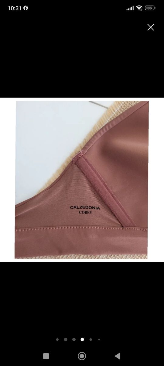 Bikini Calzedonia marrón ,parte superior