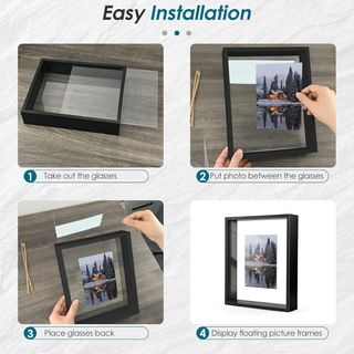 Pack 3 Marcos Fotos Flotantes 20x25 cm