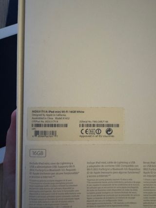 iPad mini 2 blanco