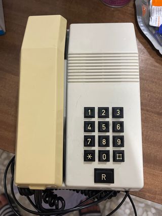 Teléfono Vintage Años 80 Beige