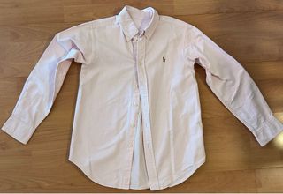 Camisa Polo Ralph Lauren rayas rosas niño, 12/14 a