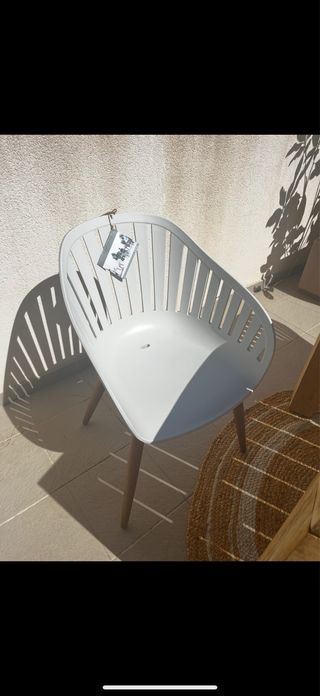 Conjunto Comedor Exterior Teca mesa y 4 sillas