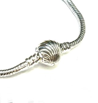 Pulsera Cadena Serpiente Cierre Concha