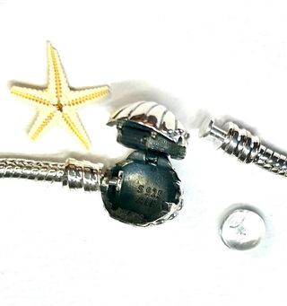 Pulsera Cadena Serpiente Cierre Concha