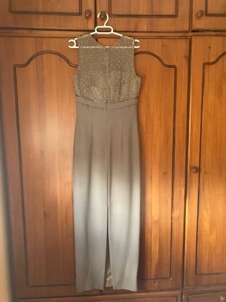 Vestido de Ceremonia Moka con Adornos