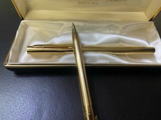 Set de Bolígrafos Anson 360 Chapados en Oro